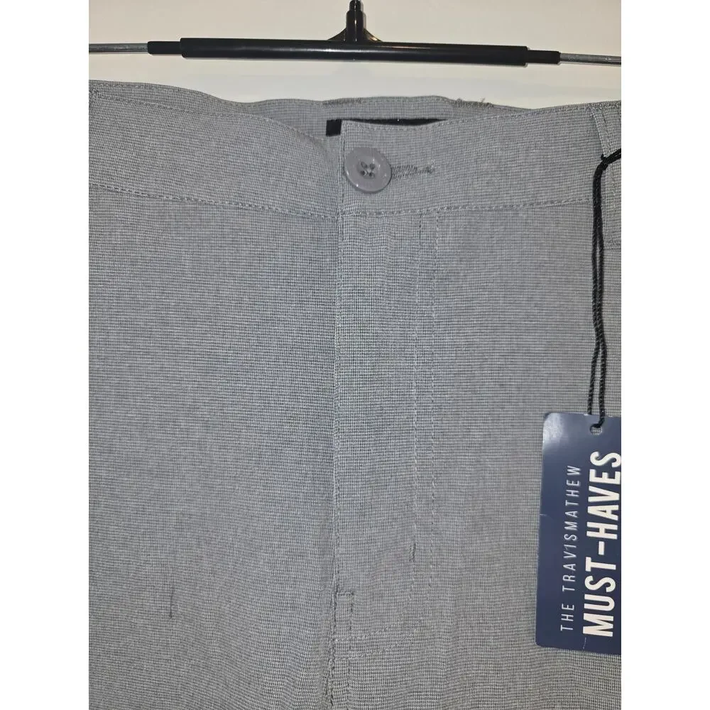 Travis Mathew Grey Stretch Shorts Size 40, NWT - Picture 6 of 9